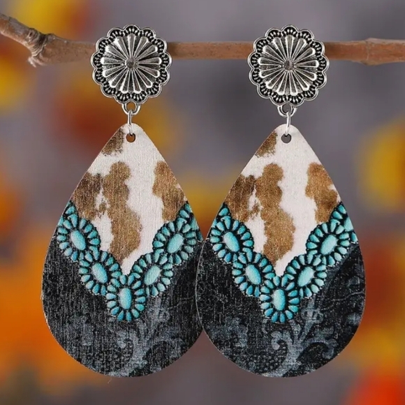 Double Sided Drop Earrings NWOT - Picture 1 of 5